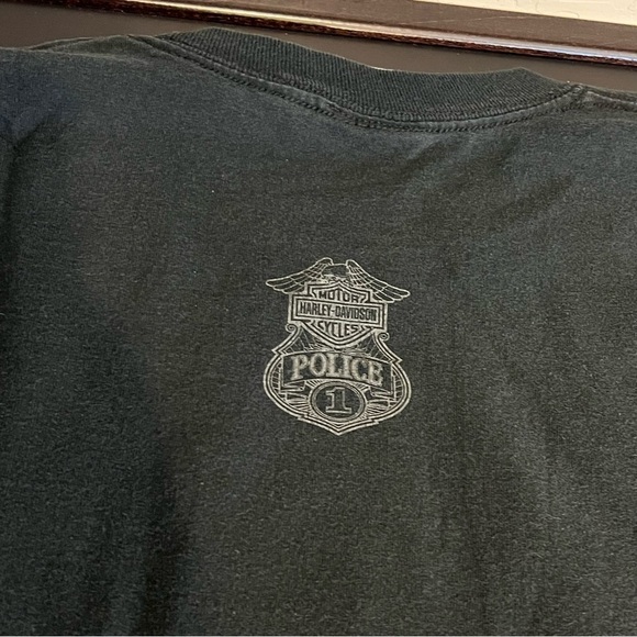 Harley Davidson Police vintage long sleeve graphic shirt,black,100%Cotton sz XXL - Picture 6 of 14